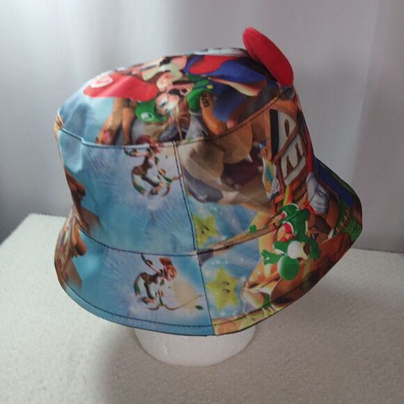 Super Mario Bros Reversible Bucket Hat Youth OSFM Nintendo Mario - Picture 5 of 8